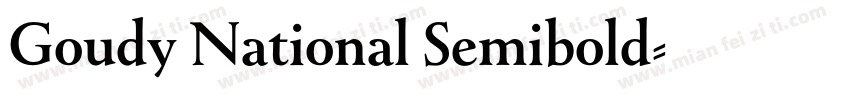 Goudy National Semibold字体转换